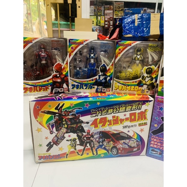 Đồ chơi siêu nhân  Sentai Akibaranger Itasha Robo Chogokin Bandai Japan Nguyên Set