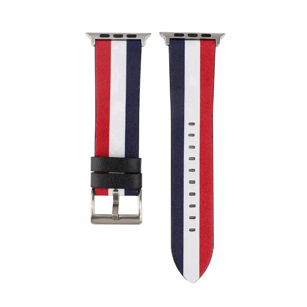 【Apple Watch Strap】Dây đeo nhiều màu bằng da cho đồng hồ thông minh Apple Watch Series se / 6 / 5 / 4 / 3 / 2 / 1 ( 38mm / 42mm )