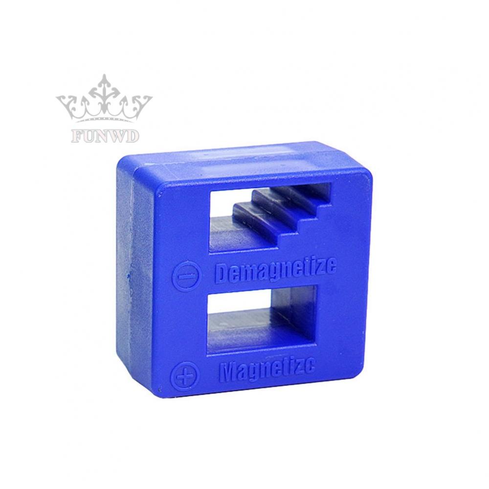 【FUNWD】Magnetizer Demagnetizer Magnetism Plastic Red Screwdriver Tool 1Pc 53*50*29mm