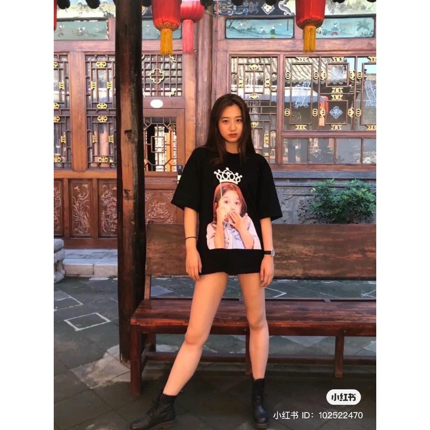(TQXK 1:1) Áo thun ADLV in hình baby face công chúa vương miện  TQXK 1:1 chuẩn full-tag-mac-codee Size: 1 2 Sắc nét