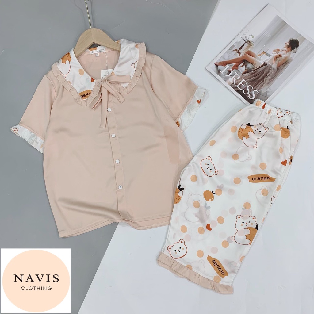 [XẢ KHO] Pyjama Lụa Satin Lửng Mẫu Hot 2021