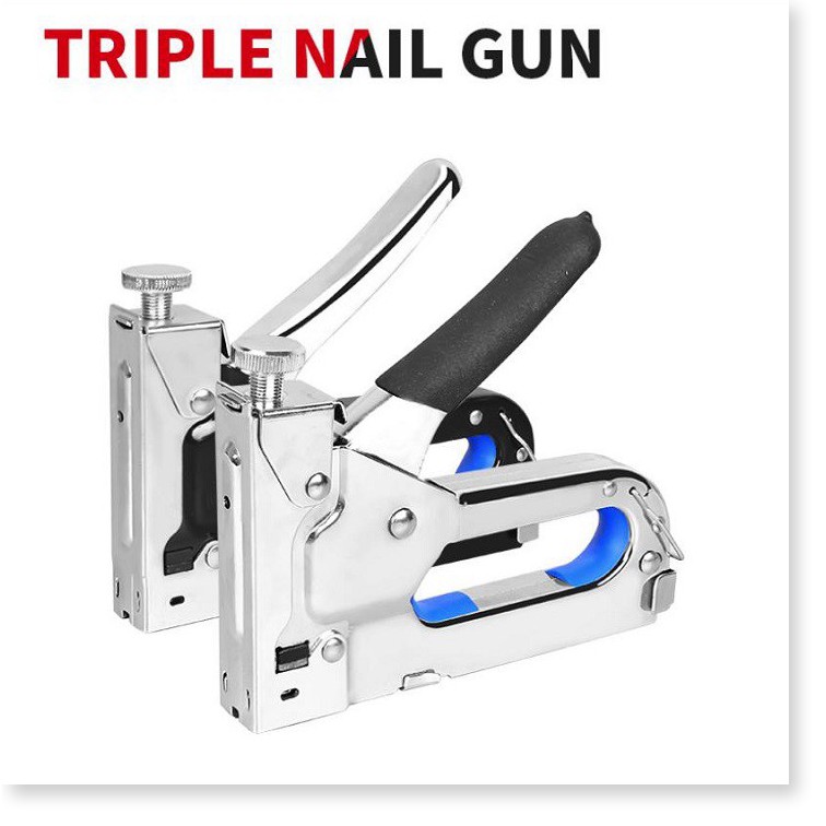 🆕 Súng bắn đinh ghim Triple Nail cán cao su cao cấp