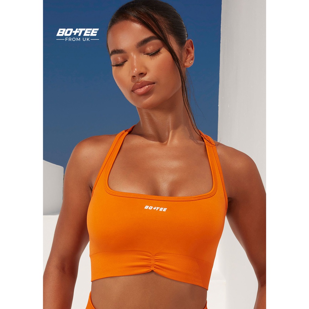 Bo+Tee - Áo bra thể thao nhún ngực, áo 2 dây tập gym, yoga, dance