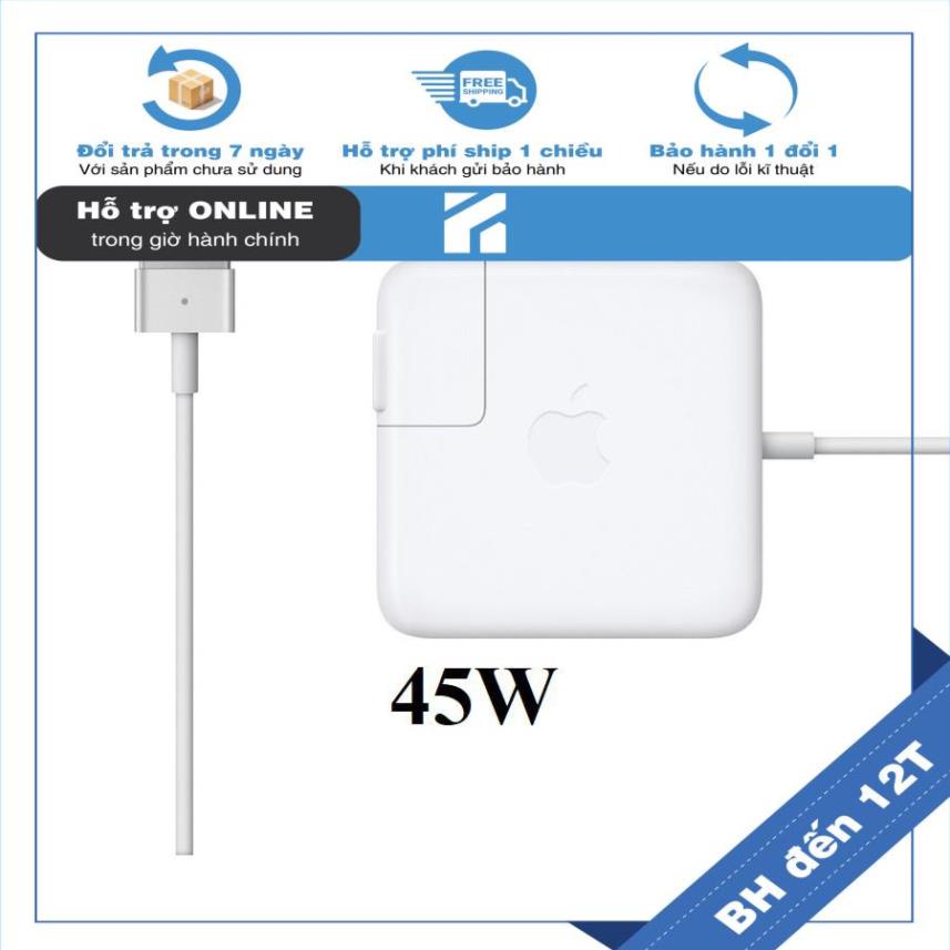 BH12TH SẠC ZIN DÙNG CHO máy tính táo AIR 11 13,3 11" 13" 2012 2013 2014 2015 2016 2017 45W MS2 ZIN