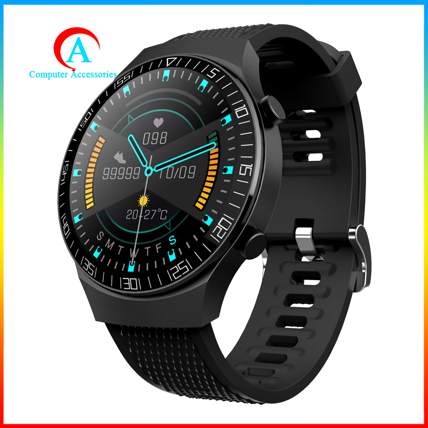 ANDROID Đồng Hồ Thông Minh 1.28 &quot;Bluetooth 4.0 Chống Nước Kèm Phụ Kiện