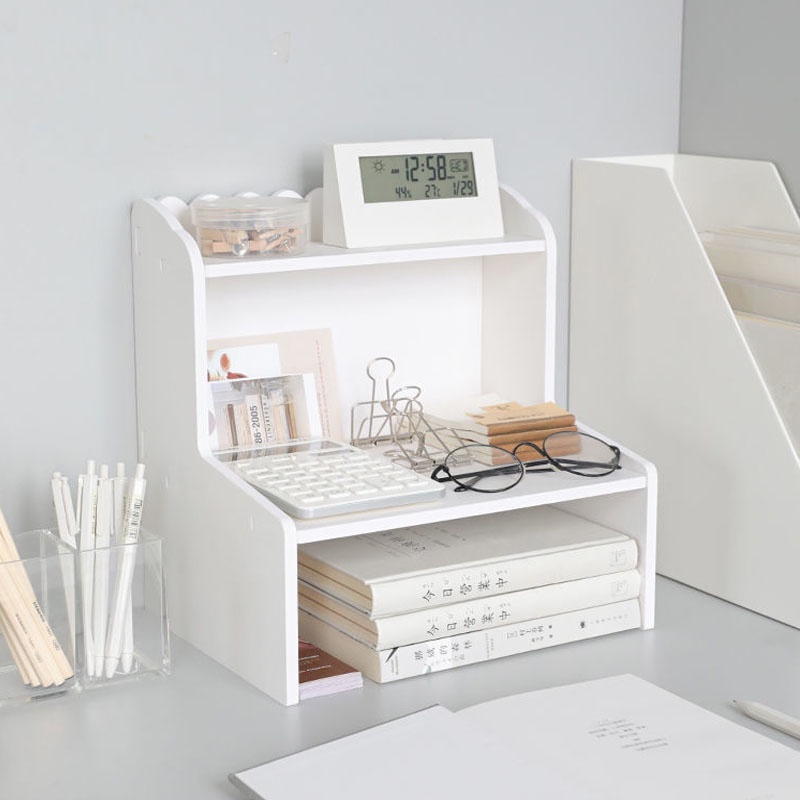 Kệ sách để bàn xếp gọn tiện dụng, kệ sách mini hiện đại chống trầy xước dễ lau chùi