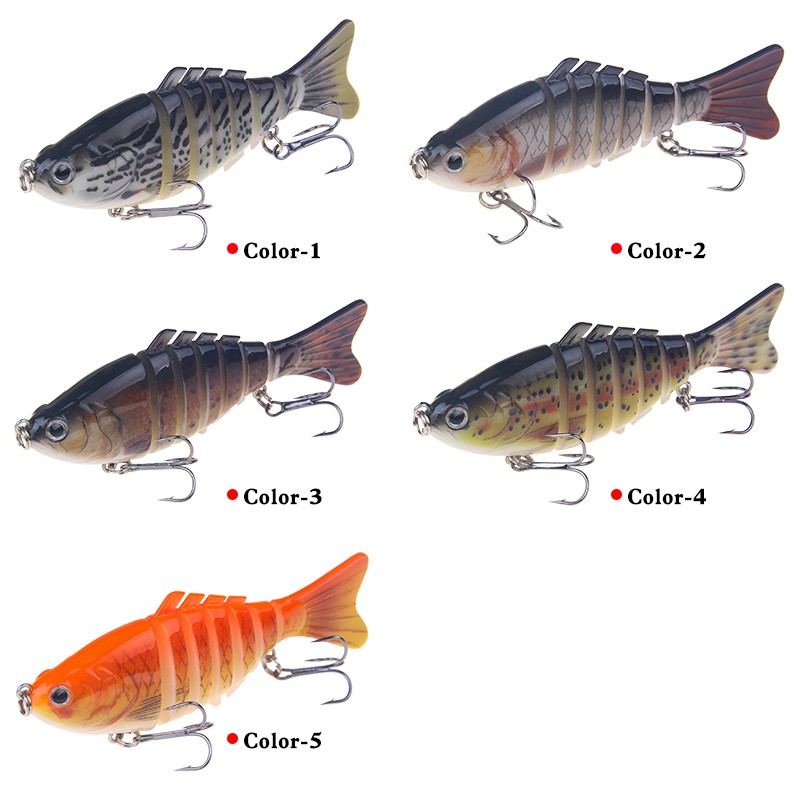 Mồi Câu Cá Giả 7 Đoạn 16g / 10cm