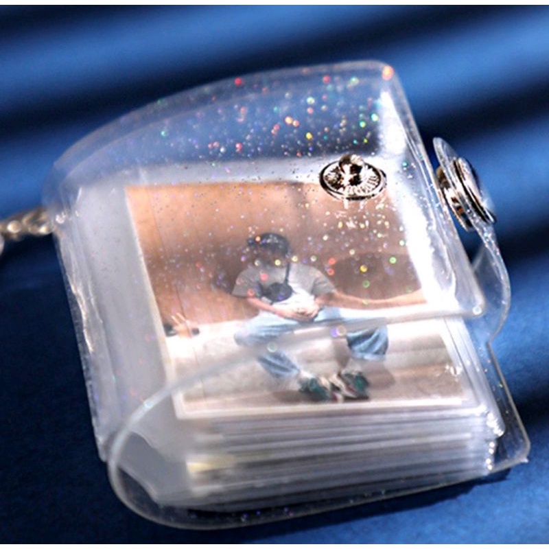 [TẶNG ẢNH ] Móc khóa album 3x4 đựng 16 ảnh 😍