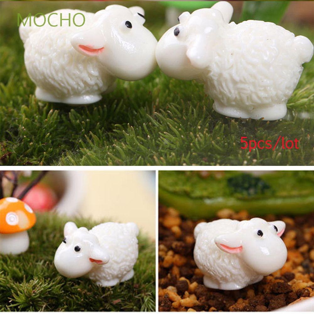 Set 5 Mô Hình Cừu Mini 1.5x2cm Trang Trí Tiểu Cảnh / Sân Vườn