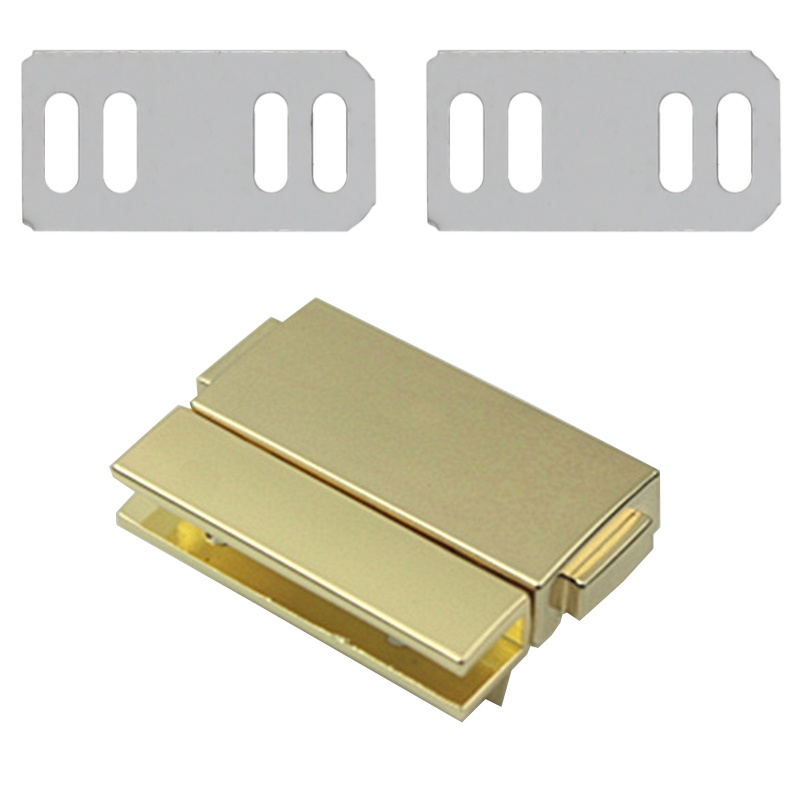 Khóa Bấm Kim Loại Dạng Nhấn Hình Chữ Nhật Cho Túi Xách