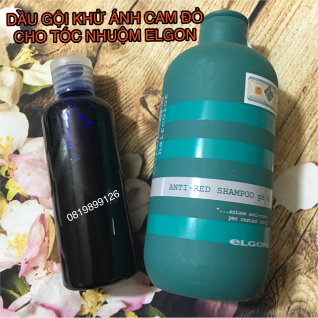 DẦU GỘI ELGON GREEN KHỬ ÁNH ĐỎ CAM COLORCARE ANTI RED SHAMPOO 300ML