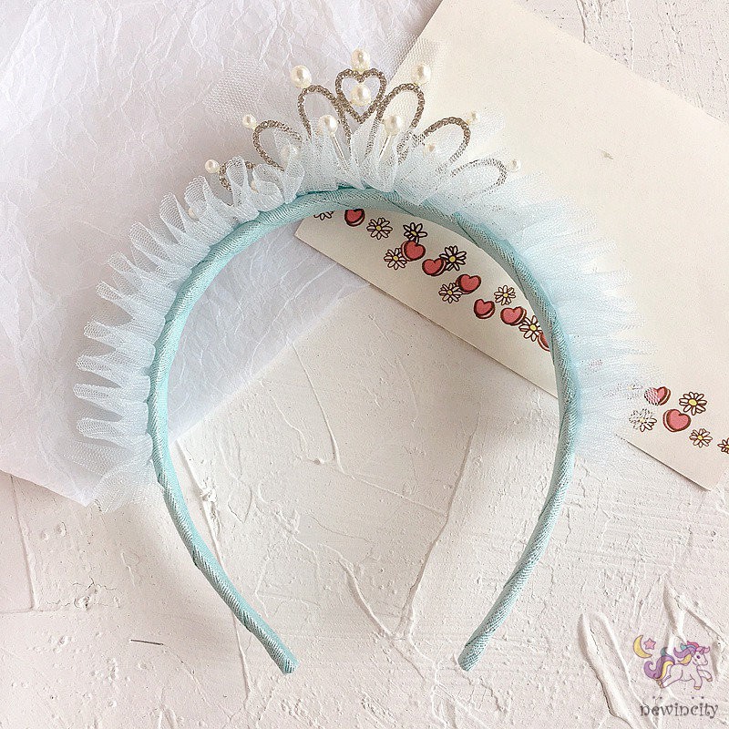 Băng đô đính ngọc trai phong cách Hàn Quốc cho bé gái