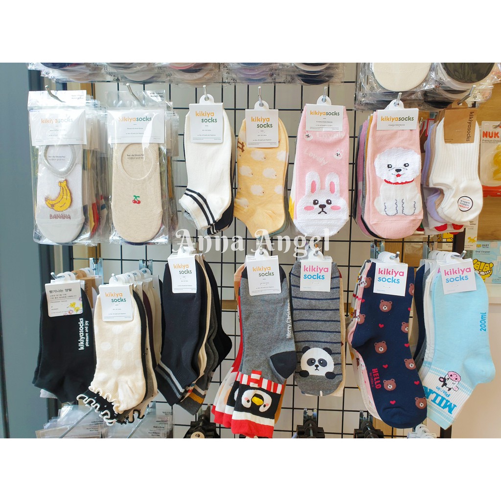 Tất vớ dài Noel Giáng sinh cute Kikiya cao cấp Hàn Quốc W-C-145