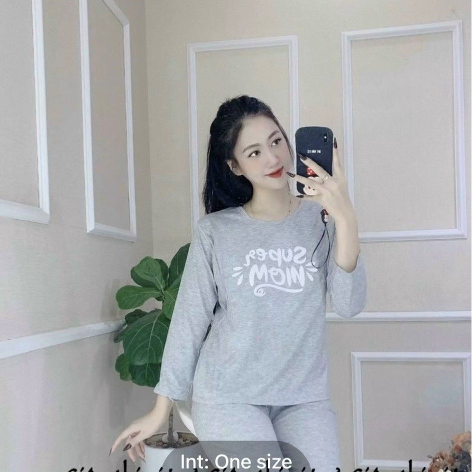 Bộ bầu - sau sinh -chất liệu thun cotton- mặc nhà thời trang ( SUPEMOM - Dài)