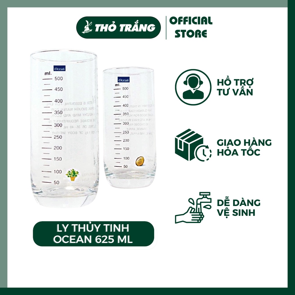 Ly Thủy Tinh Ocean Chia Vạch Top Drink 625 ml 2B00322G0008 Thái Lan