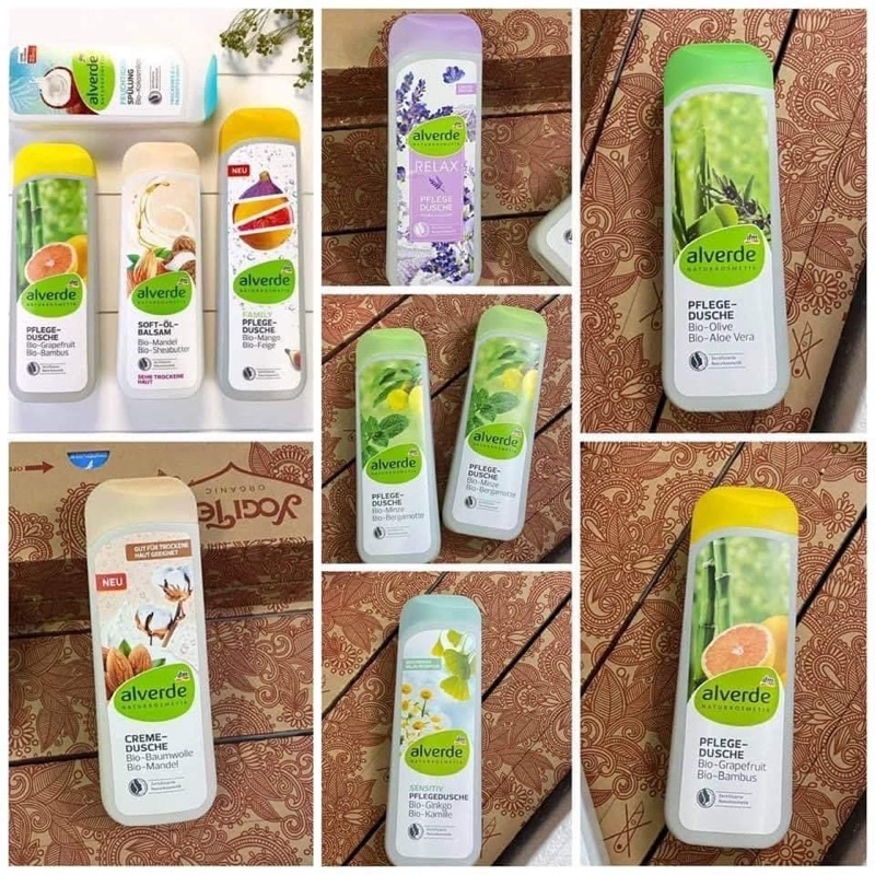 Sữa tắm hữu cơ Alverde 200ml ( các mùi )