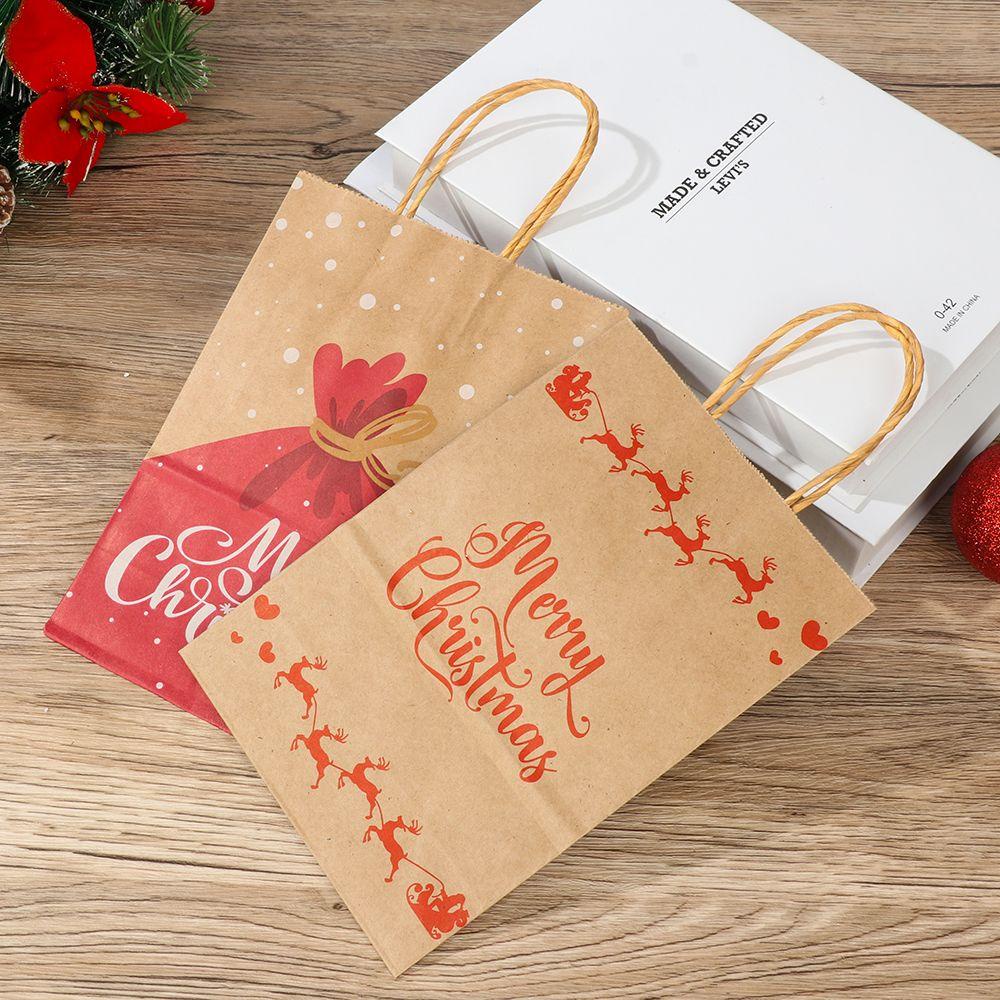 LAKAMIER Set 12 Túi Giấy Đựng Quà Giáng Sinh