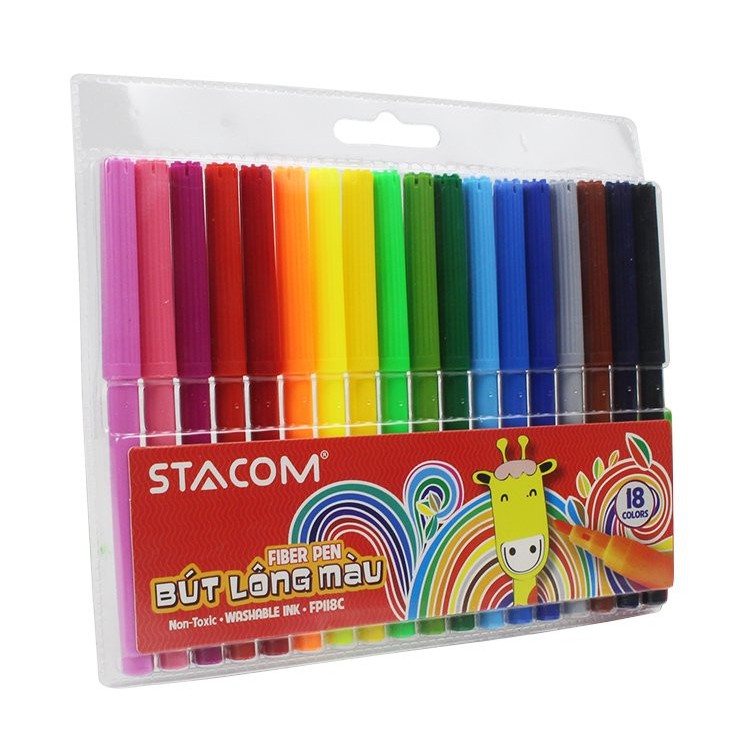 Bộ bút lông màu Stacom 18 màu FP118C