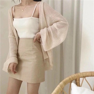 Cardigan len mỏng 3màu