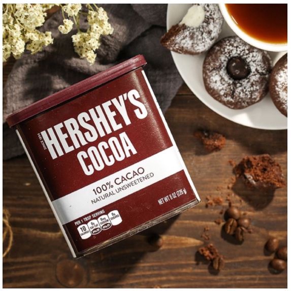 Bột ca cao nguyên chất Hershey’s hộp 226g - Mỹ 🇺🇸.
