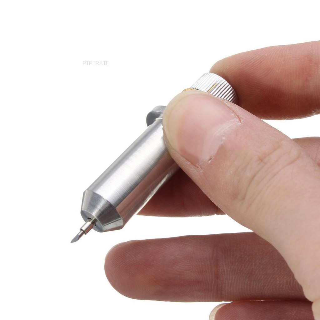 PTPTRATE 1pc Cutting Plotter Blade Holder Carving + 9pcs 30° 45° 60° Blades Vinyl Cutter