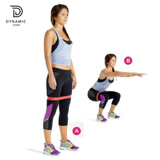 Bộ 5 dây đàn hồi kháng lực tập thể dục, tập gym, yoga dynamic