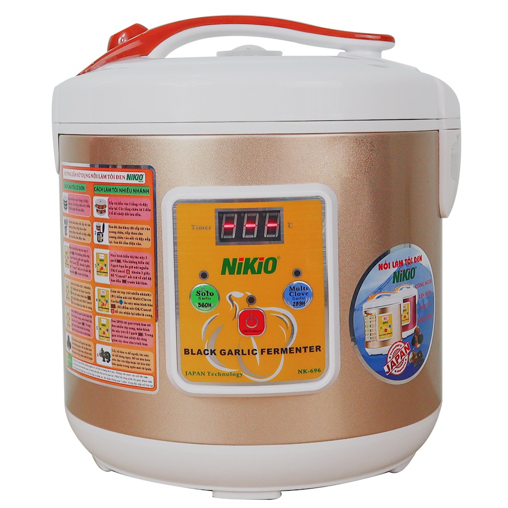 Máy làm tỏi đen Nhật Bản Nikio NK-696/ 6 lít - Dòng cao cấp - Vàng