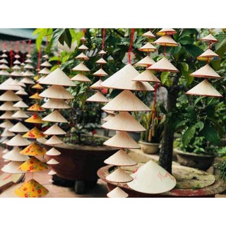 Dây nón lá trang trí 7 cái/dây