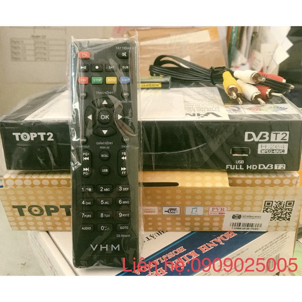 Đầu thu DVB T2 TOP T2 Chính Hãng -Truyền Hình Số Mặt Đất DVB-T2 miễn phí