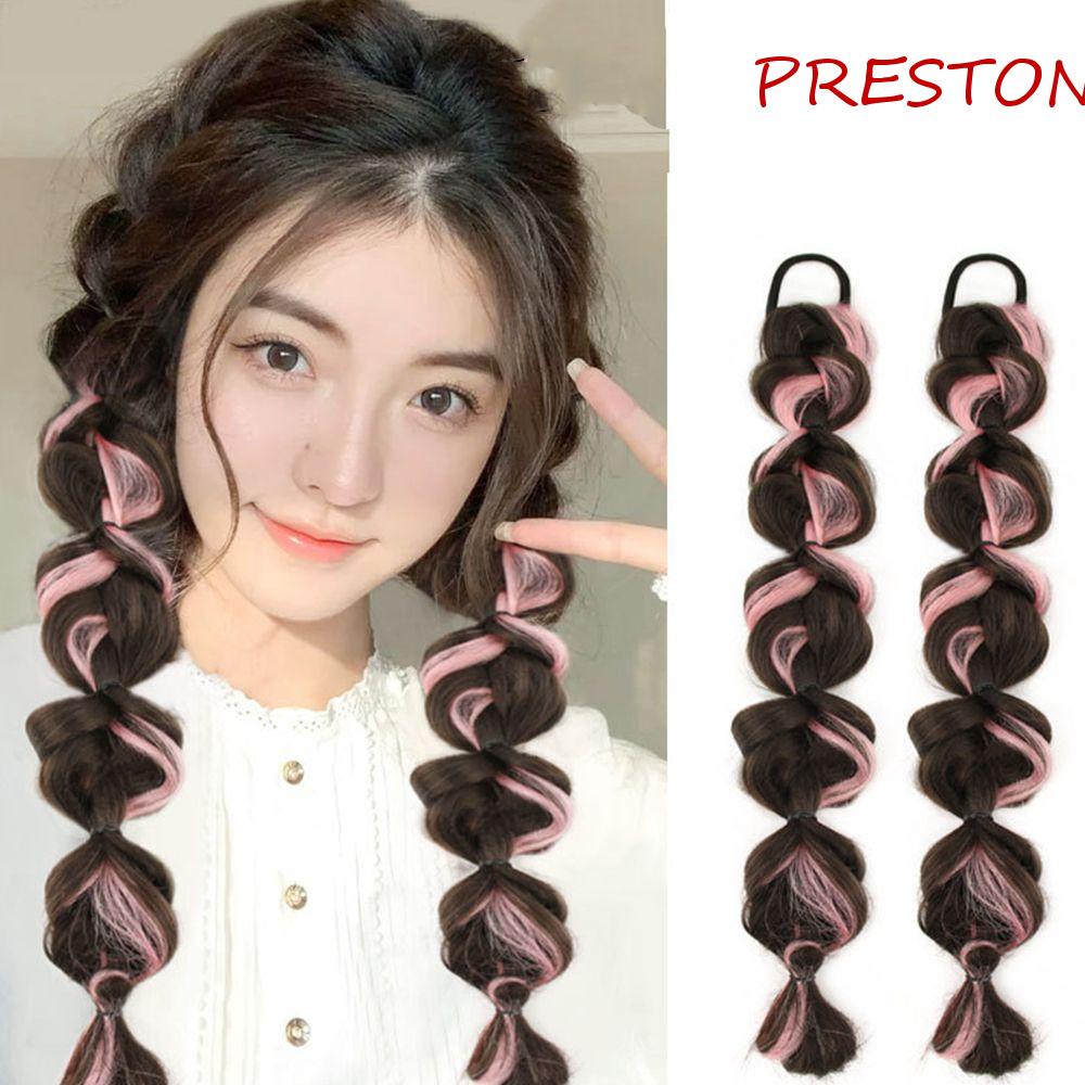 Dây Buộc Tóc Dạng Tết Bện Bằng Cao Su Tổng Hợp Co Giãn Dễ Thương