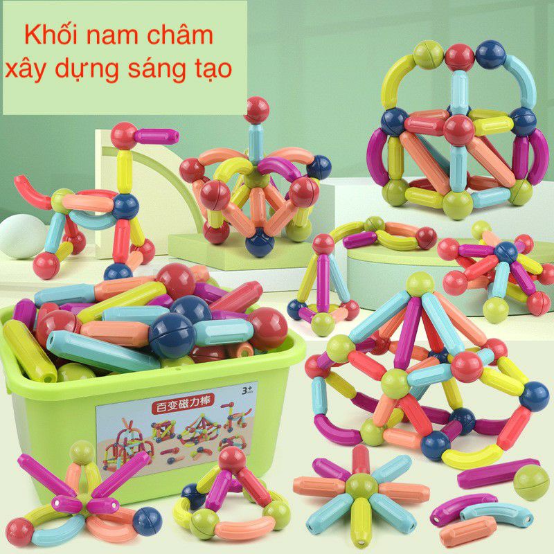 Bộ đồ chơi lego xếp hình bằng nam châm thông minh cho bé 25 khối