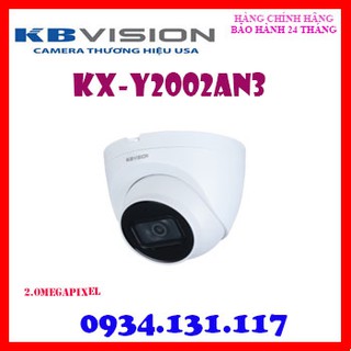 Camera ip dome hồng ngoại 2.0 megapixel kbvision kx-y2002an3