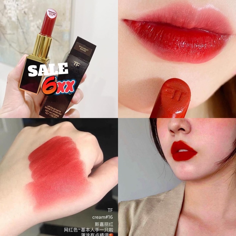 Son cao cấp Tom Ford 16 Scarlet Rouge Matte