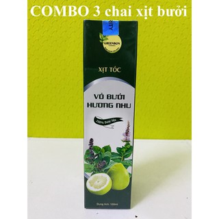 Combo 3 chai xịt bưởi kích mọc greenbon