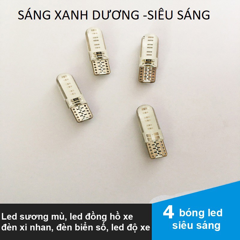 Bộ Hazard nháy 4 bóng xi nhan NK027- LED lõi ngô Xanh Dương