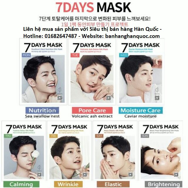 MẶT NẠ DƯỠNG DA 7 NGÀY FORENCOS 7DAYS MASK SONG JOONG KI CHÍNH HÃNG