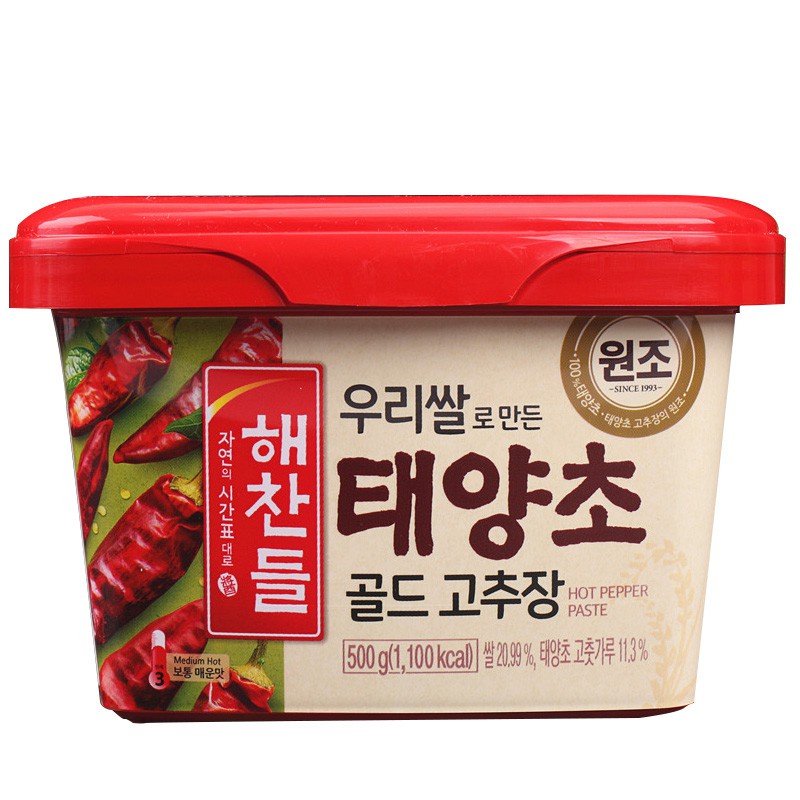 Tương Ớt Haechan Hàn Quốc 500g làm bánh gạo cay, cơm trộn, mỳ trộn hoặc ăn kèm với các món chiên, rán, quay,...