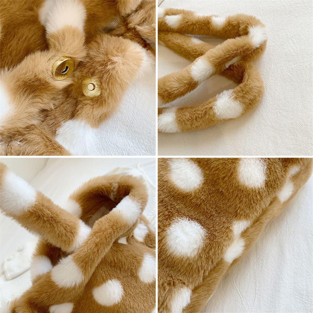 Túi Đeo Vai MIHAN1 Phủ Lông Nhân Tạo Kiểu Dáng Thời Trang Cho Nữ