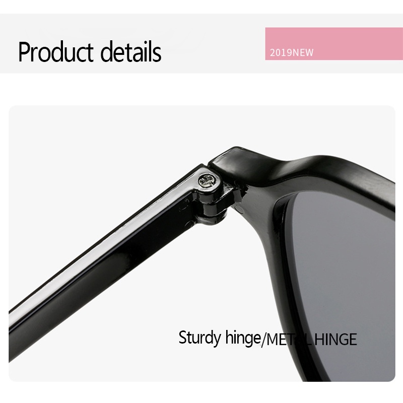 Kính mát tròn chống tia cực tím thời trang Hàn Quốc cho nữ 2022