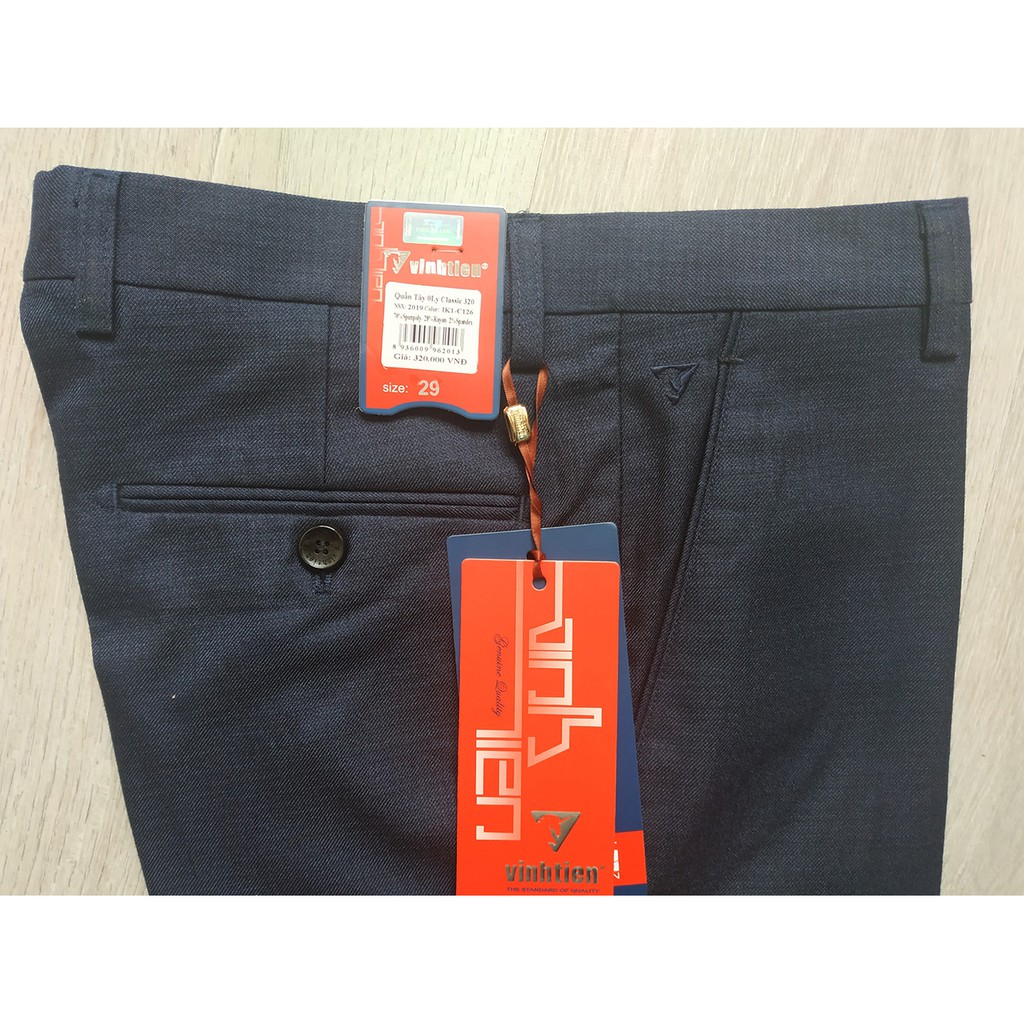 Quần Tây Nam Vĩnh Tiến Ống Đứng Màu Xanh Than Cao Cấp | BigBuy360 - bigbuy360.vn