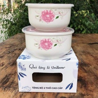 BỘ 2 THỐ SỨ CÓ NẮP CAO CẤP..