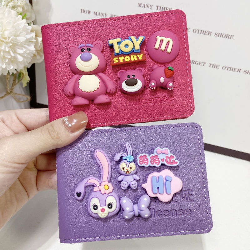 Ví da nữ đựng bằng lái xe 2 trong 1 thiết kế hoạt hình đáng yêu sáng tạo