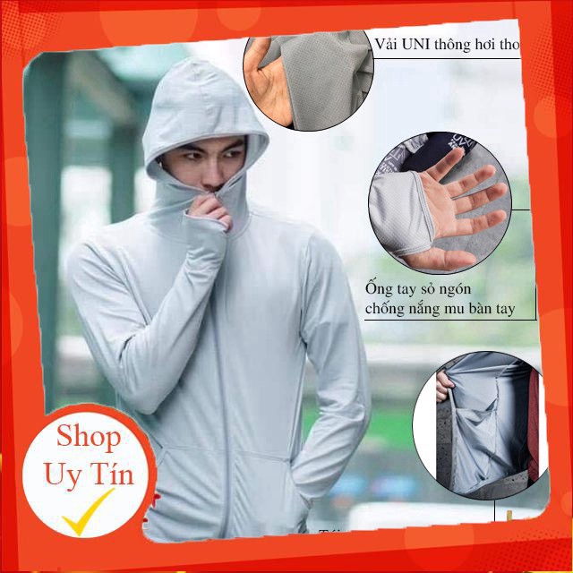Áo Chống Nắng Nam Uniplus Cao Cấp, Chống Tia UV Gây Hại Cho Da - KienFashion - CN01 - Kèm Túi Pocket Liên hệ mua hàng 08