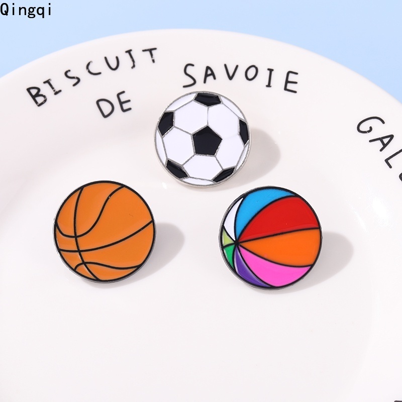 Ghim cài áo MISS ZOE họa tiết tráng men thời trang thể thao cho bạn bè