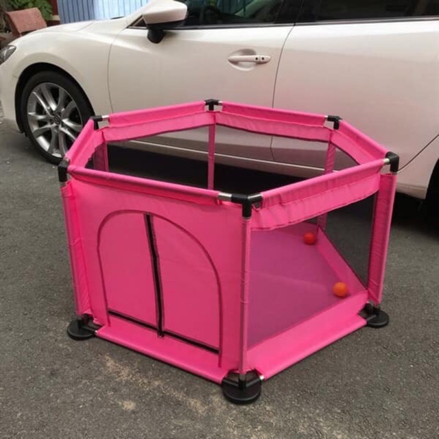 Quây cũi kiêm nhà bóng cho bé tặng kèm bóng