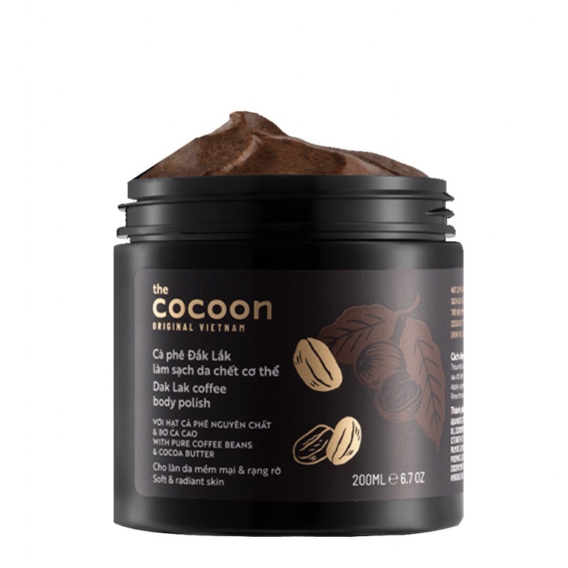 Tẩy da chết body cà phê Cocoon 200ml