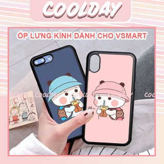 [Ốp Vsmart] Ốp Lưng Kính Cường Lực Mặt Tròn Cute In Hình Dành Cho Vsmart Live Joy 3 Active 3 Live 4 Joy 4 2812