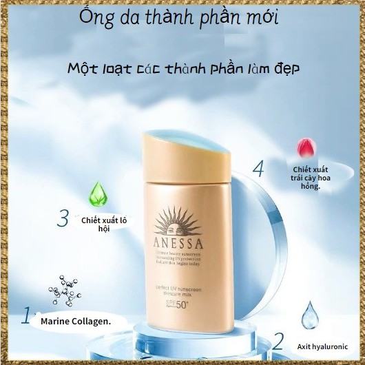 (💕 Nhật Bản) Kem Chib Nắng Shiseido Anessa 60ml Sữa chống nắng UV hoàn hảo Sữa Skincare Sữa | BigBuy360 - bigbuy360.vn