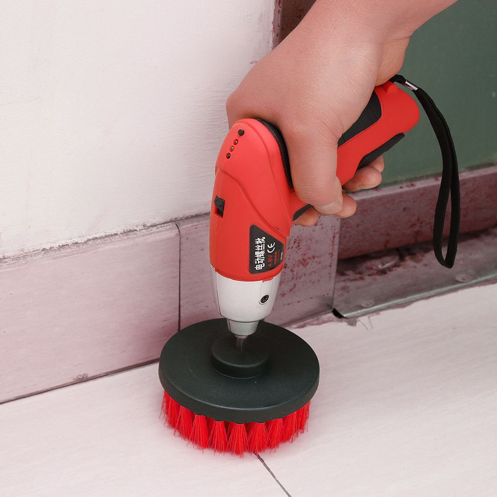 Bộ bàn chải gắn máy khoan điện vệ sinh ô tô cỡ 2'' 3.5'' 4'' nhiều màu sắc tùy chọn (có bán lẻ)