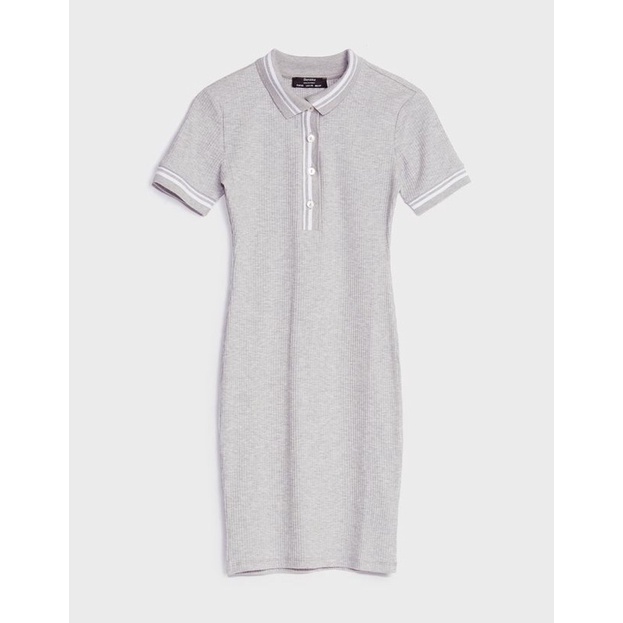 Bershka Đức - Đầm polo dáng ngắn tay auth new tag cao cấp chính hãng BSK có sẵn sale